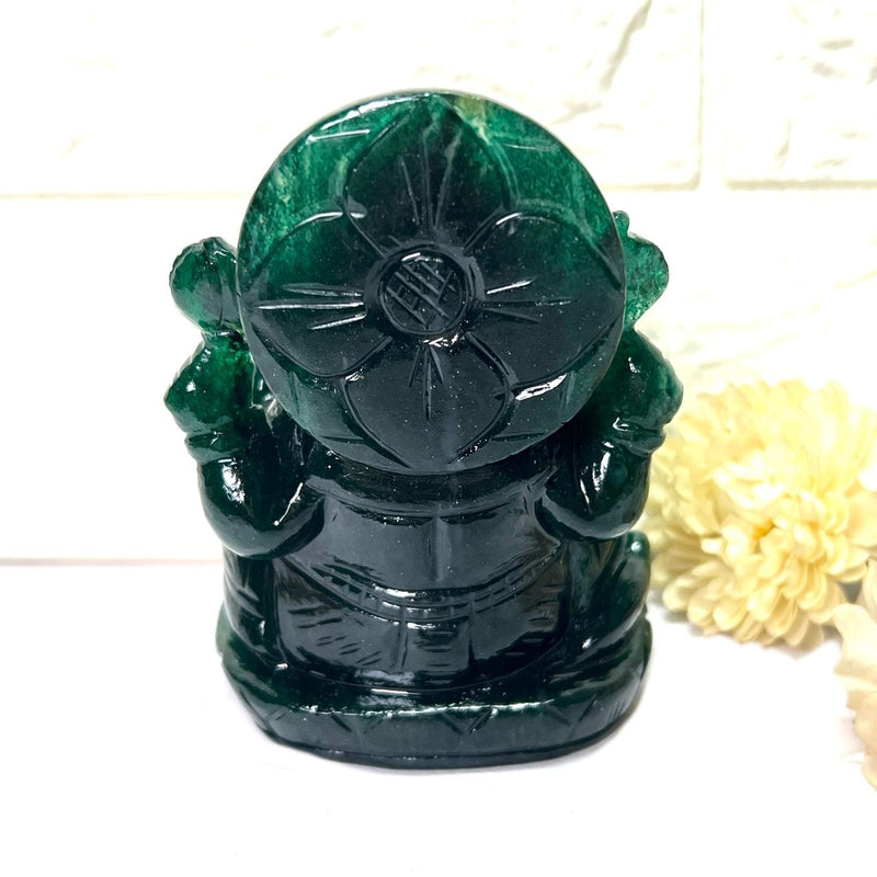 Large Ganeshas in Green Aventurine (Abundance)