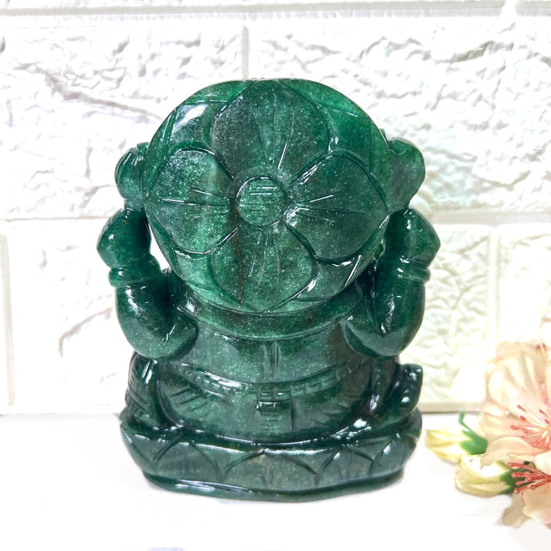 Large Ganeshas in Green Aventurine (Abundance)