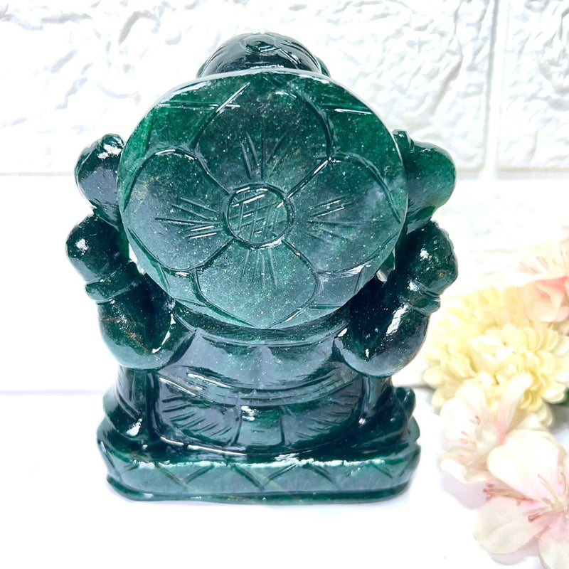 Large Ganeshas in Green Aventurine (Abundance)