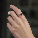 Garnet Adjustable Rings in Silver