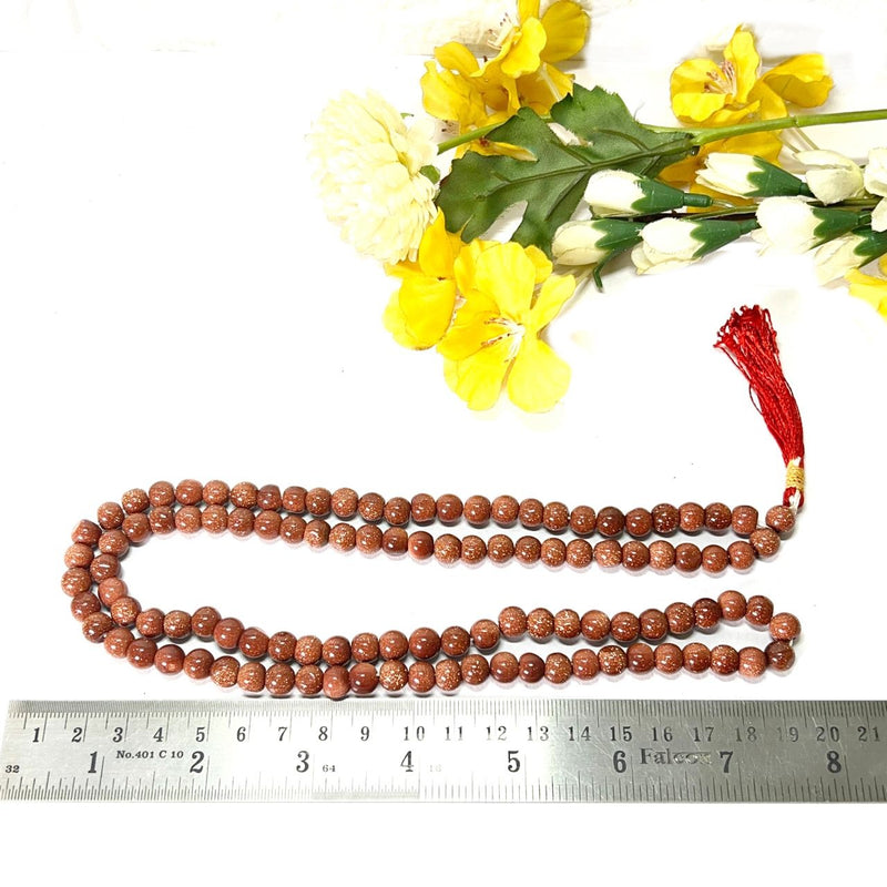 Goldstone Mala/Necklace (Achieve goals)