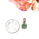 Green Aventurine Small Pendants in Silver (Luck & Abundance)