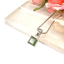 Green Aventurine Small Pendants in Silver (Luck & Abundance)