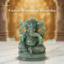 Large Ganeshas in Green Aventurine (Abundance)