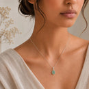 Green Aventurine Small Pendants in Silver (Luck & Abundance)