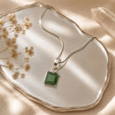 Green Aventurine Small Pendants in Silver (Luck & Abundance)