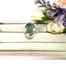 Fluorite Adjustable Rings in Silver