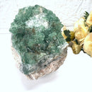 Green Fluorite Clusters on Chalcedony(Focus & Decision Making)
