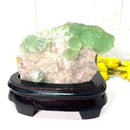 Green Fluorite Clusters on Chalcedony(Focus & Decision Making)