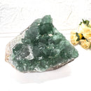 Green Fluorite Clusters on Chalcedony(Focus & Decision Making)