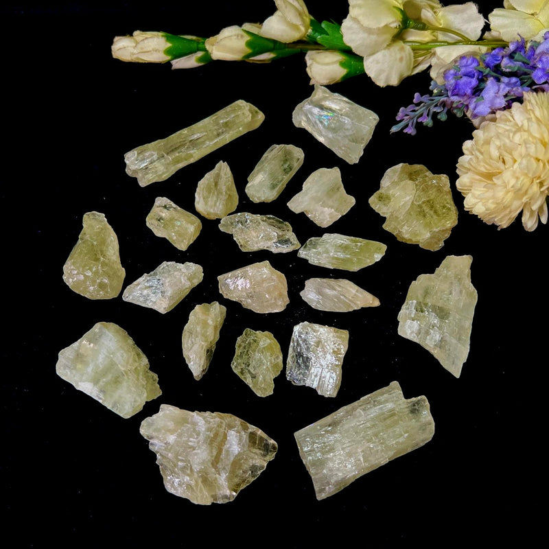 Green Kunzite / Hiddenite Rough (Unconditional Love)