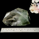 Green Phantom Quartz Free Form with Chlorite