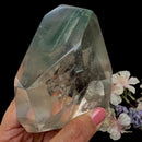 Green Phantom Quartz Free Form with Chlorite