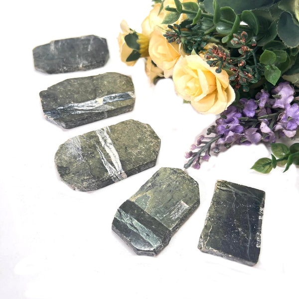 Green Swiss Opal Slice (For healing emotional hurt)