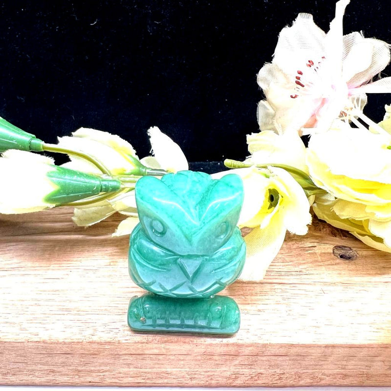 Green Aventurine Owl (Wisdom,Change,Transformation)