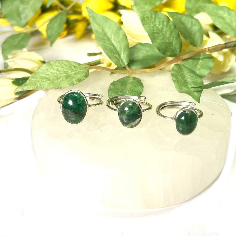 Green Aventurine Crystal Ring – Juliana's Craft Boutique