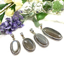 Grey Moonstone Premium Pendants in Silver