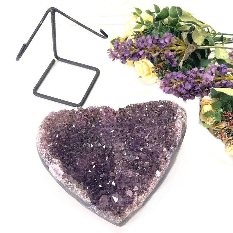 Amethyst Cluster in Heart Shape (Spirituality and Wisdom)