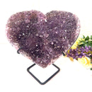 Amethyst Cluster in Heart Shape (Spirituality and Wisdom)
