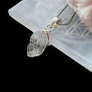 Herkimer Diamond Quartz Pendant in Silver (Remove Energy Blocks)