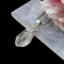 Herkimer Diamond Quartz Pendant in Silver (Remove Energy Blocks)