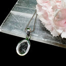 Herkimer Diamond Quartz Pendant in Silver (Remove Energy Blocks)