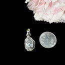Herkimer Diamond Quartz Pendant in Silver (Remove Energy Blocks)