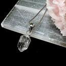 Herkimer Diamond Quartz Pendant in Silver (Remove Energy Blocks)
