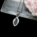 Herkimer Diamond Quartz Pendant in Silver (Remove Energy Blocks)