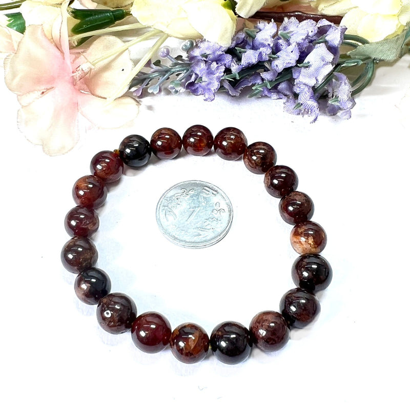 Hessonite Round Bead Bracelet (Creativity and Confidence)