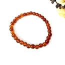 Hessonite Round Bead Bracelet (Creativity and Confidence)