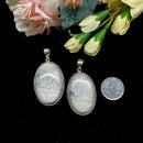 Howlite Premium Pendants in Silver (Remove Anxiety & Anger)