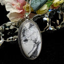 Howlite Premium Pendants in Silver (Remove Anxiety & Anger)