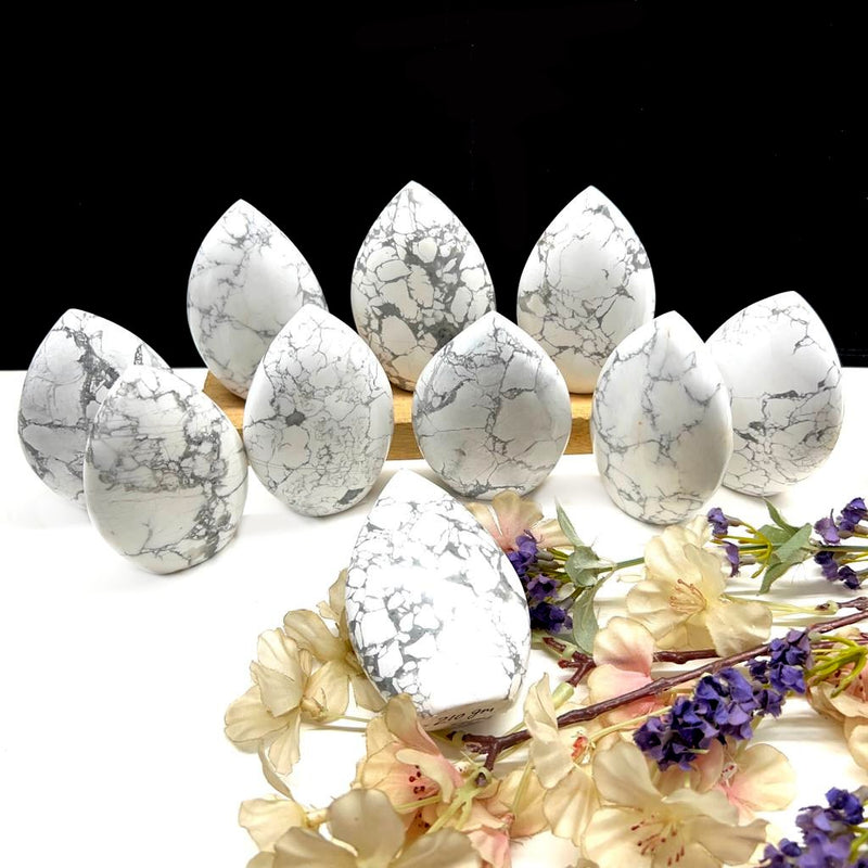 Howlite Flames (Calms Anger and Anxiety)