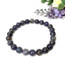 Iolite Round Bead Bracelet