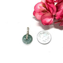 Burma Jade / Jadeite Donut Pendant in Silver (Tranquility & Good Health)