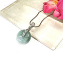 Burma Jade / Jadeite Donut Pendant in Silver (Tranquility & Good Health)