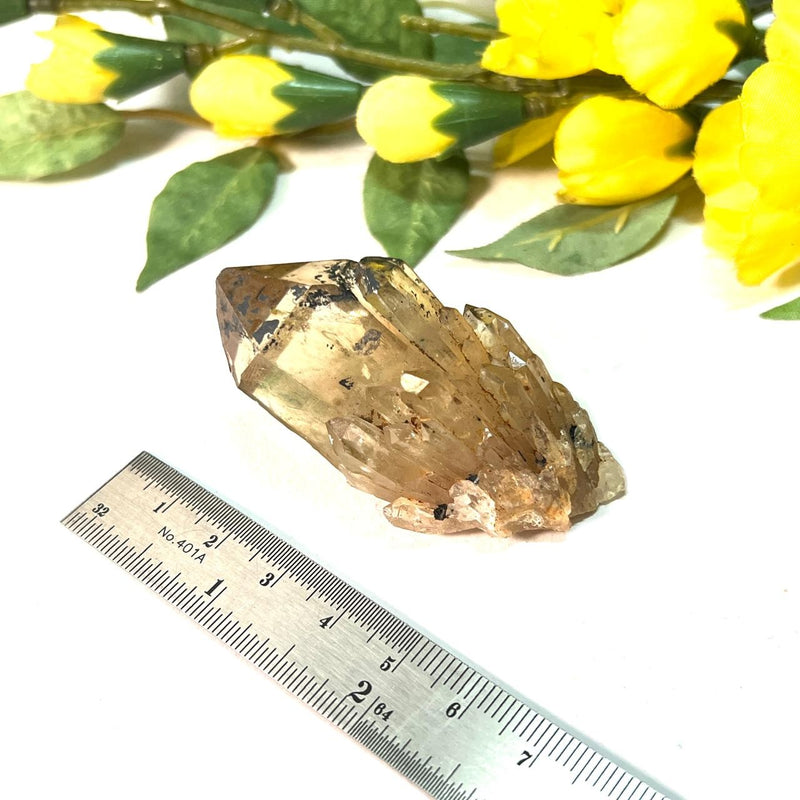 Natural Kundalini Citrine Points / Clusters from Congo
