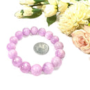Kunzite Round Bead Bracelet (Emotional Healing)