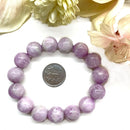 Kunzite Round Bead Bracelet (Emotional Healing)