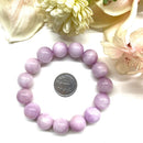 Kunzite Round Bead Bracelet (Emotional Healing)