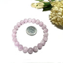 Kunzite Round Bead Bracelet (Emotional Healing)
