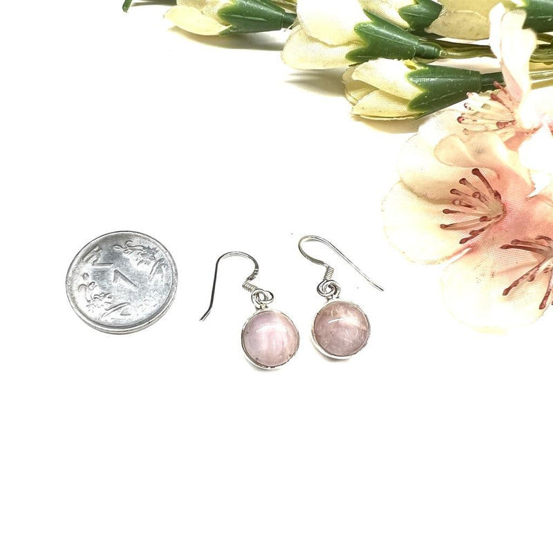 Kunzite Earrings in Silver