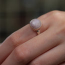 Kunzite Adjustable Ring in Silver (1 pc)