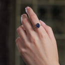 Blue Kyanite Adjustable Ring in Silver