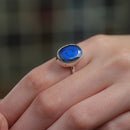 Labradorite Adjustable Ring in Silver