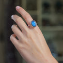 Labradorite Adjustable Ring in Silver