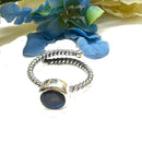 Labradorite Adjustable Ring in Silver