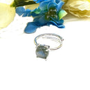Labradorite Adjustable Ring in Silver