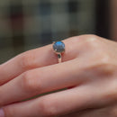 Labradorite Adjustable Ring in Silver